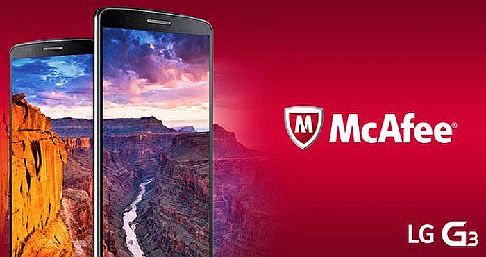 LG 3G features best McAfee Mobile Security